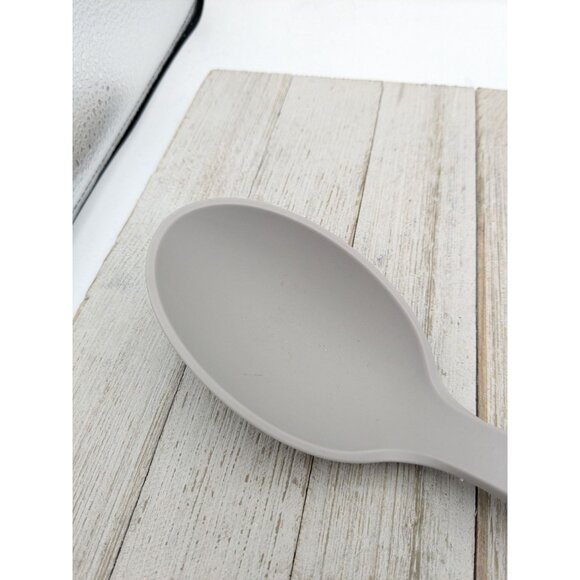 Room Essentials Plastic Solid Spoon Gray 13" - Picture 6 of 7